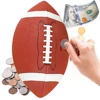Football Piggy Bank Football Coin Bank Shatterproof Rugby Saving Bank Unbreakable Money Saving Box for Desk Decor 2