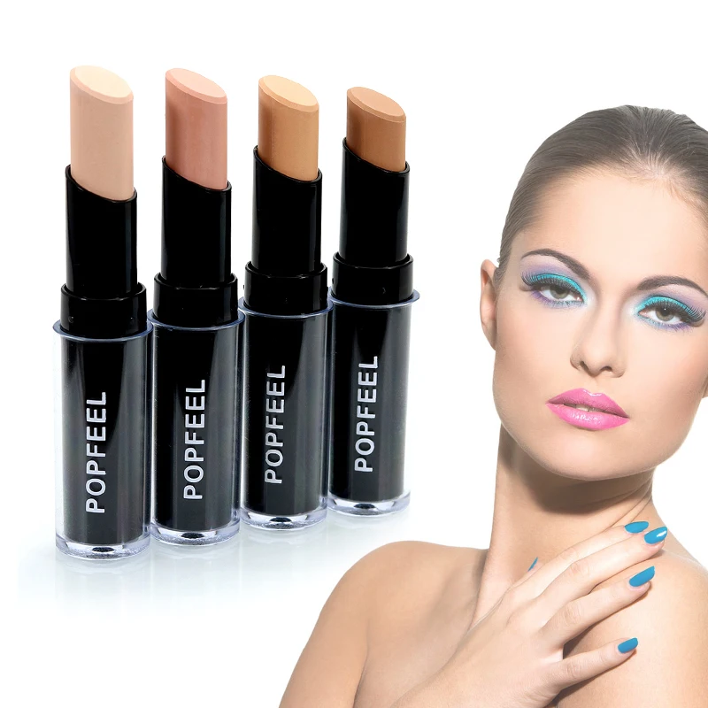 Face Concealer Stick Waterproof Cover Eye Bags Dark Circles Spots Acne Marks Women Daily Facial Contour Makeup
