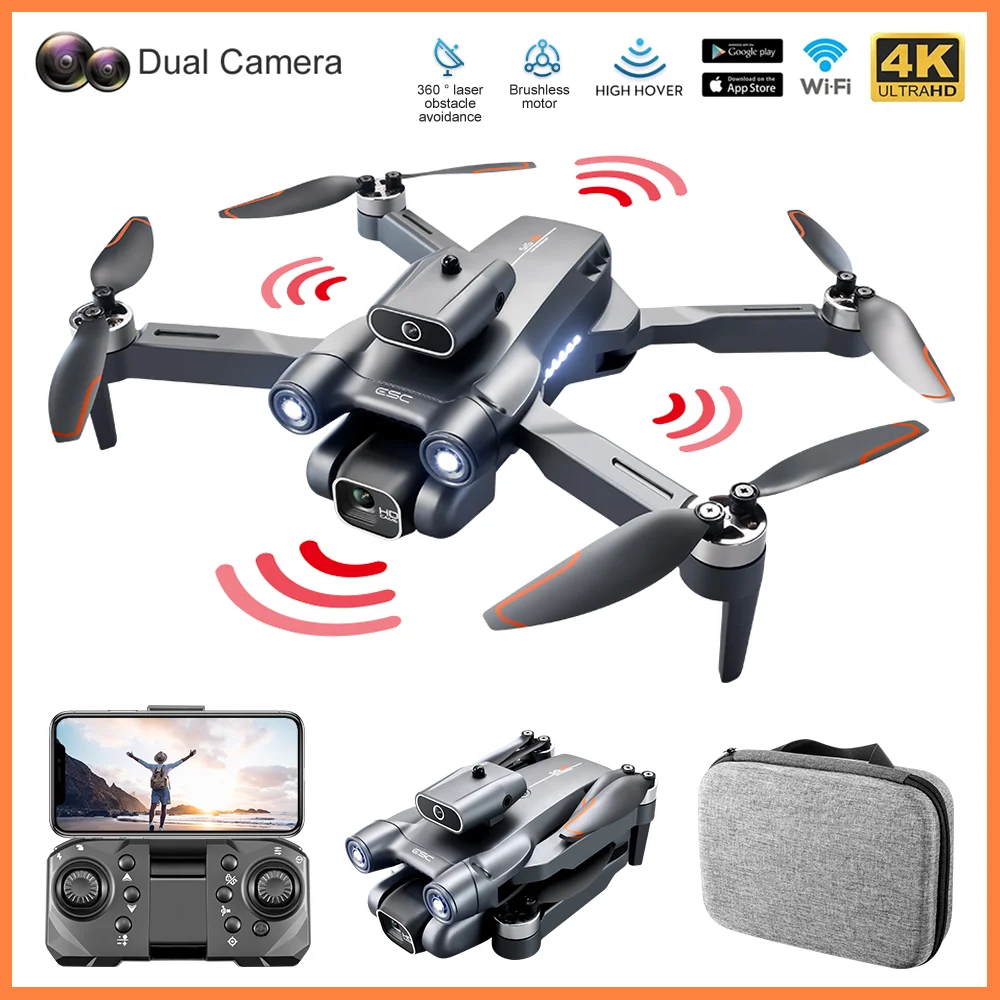 

HYRC UAV RC Drone Wifi FPV Quadcopter with 4K HD Dual Cameras Aerial Photography Remote Control Aircraft Brushless Motors Toys