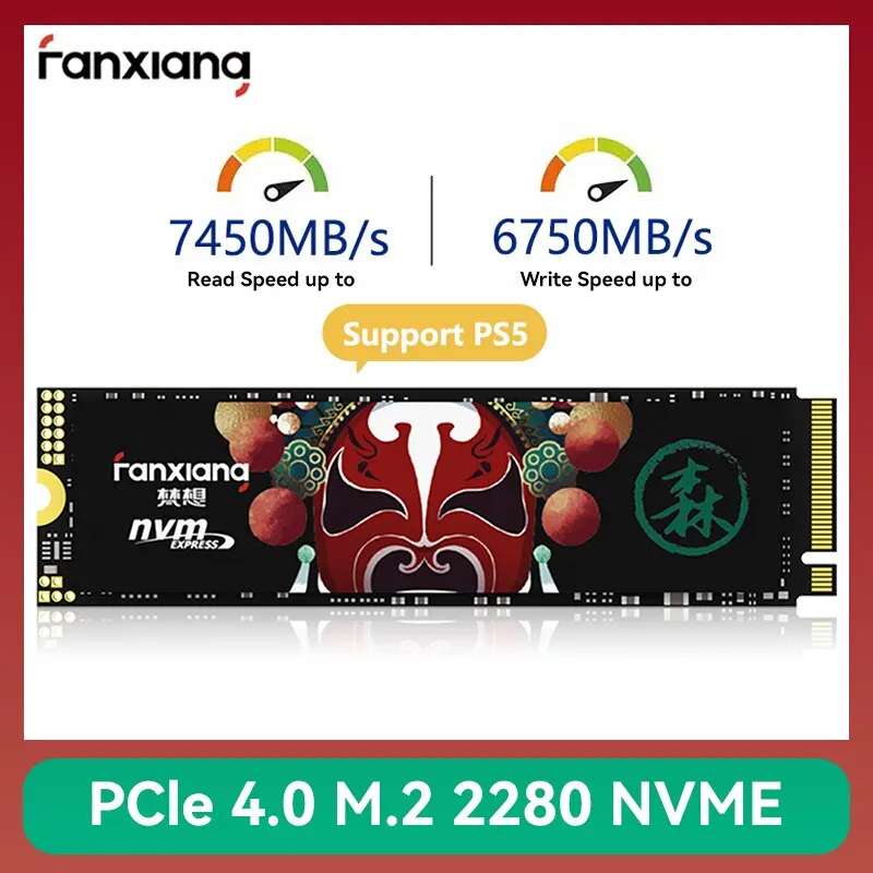 Fanxiang 7400MB s SSD NVMe M 2 2280 2TB 1TB Internal Solid State Hard Disk PCIe4