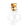10pcs Mini Glass Bottles with Cork Stopper Transparency Fillable Organizers 1