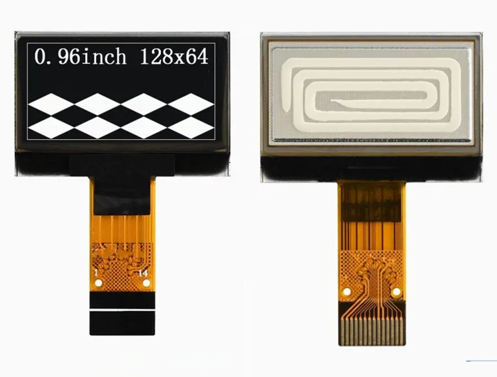 IPS 0.96 inch 14PIN SPI White PM OLED Display Screen SSD1315 Drive IC 128*64