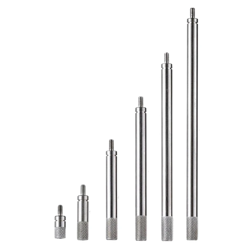 Dial indicator gauge dial indicator dial indicator extension stem rod set M2.5 thread 10-100Mm extend rod measurement for dial & digital indicators 6Pcs