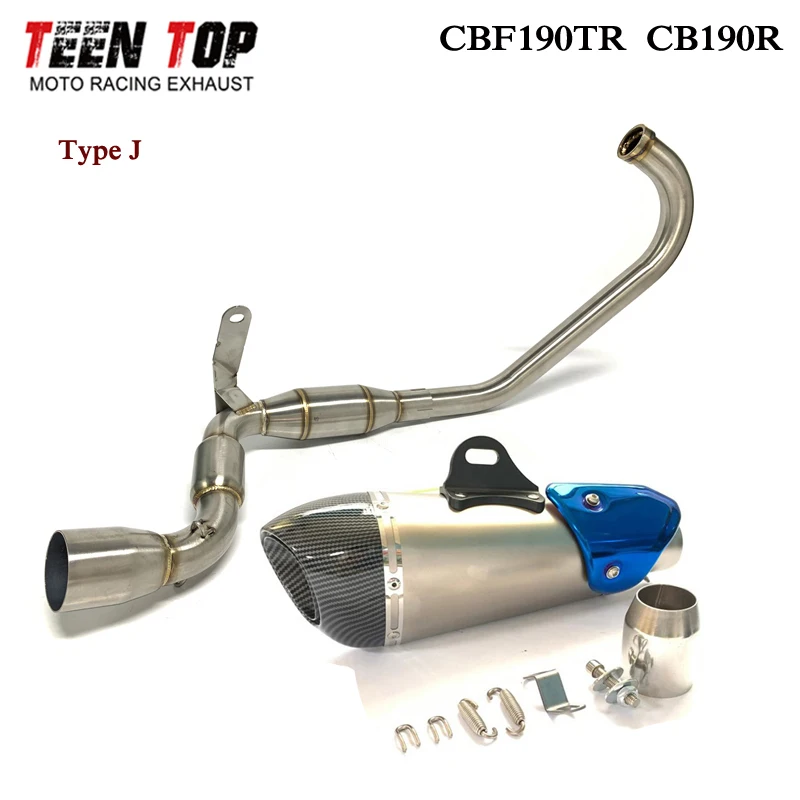 For Honda CBF190TR CB190R Exhaust System 2019 2020 With Catalyst Steel Motorcycle Exhaust Escape 51mm Motobike Silencer Muffler - Image 5