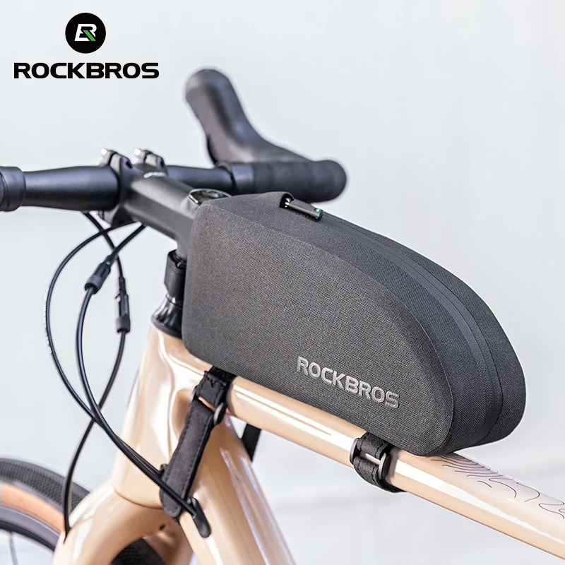ROCKBROS Bicycle Bag Bike Frame Top Tube Bag Large Capacity Storage ...