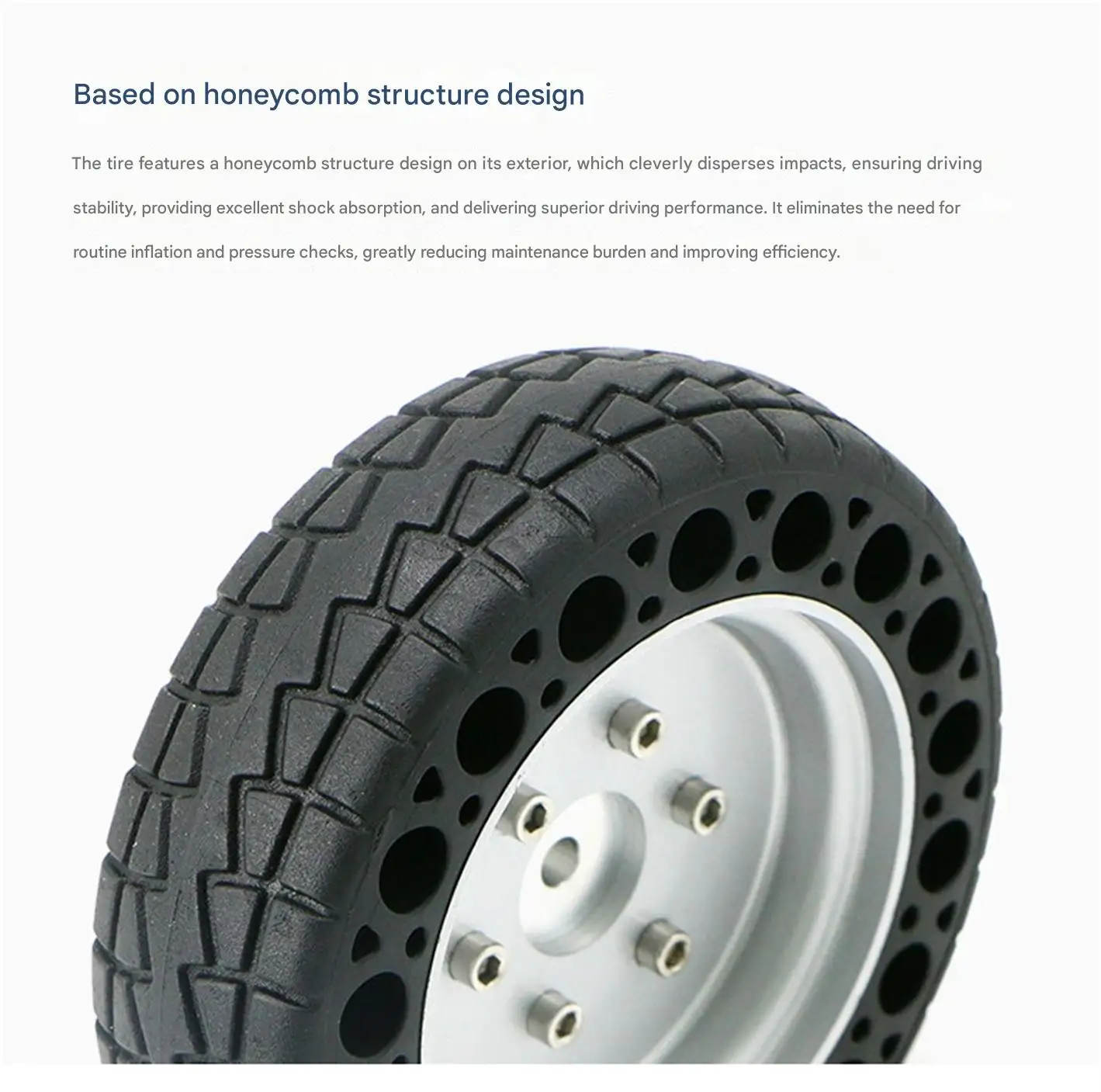 WHEELTEC Honeycomb Drive Wheel, Specialized Tire for Robots, Made of TPE Environ