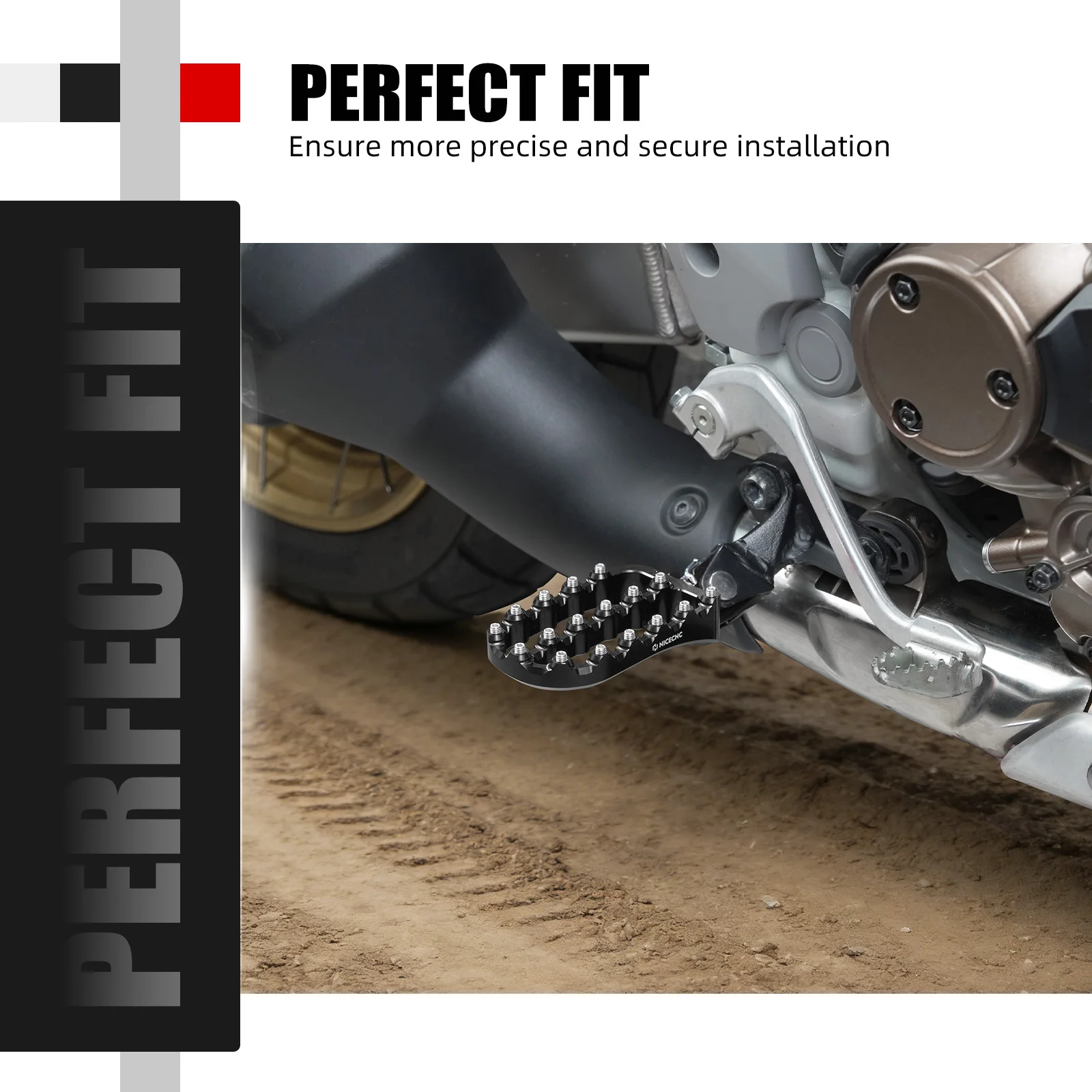 Für Honda CRF1100L Africa Twin Adventure Sports 2020-2026 Fußrasten Vergrößerung Fußstützen Africa Twin CRF1100L CRF 1100L CRF 1100 L – Detail 7