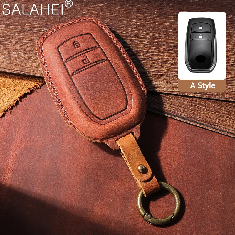 

Car Key Case Cover Protection Shell For Toyota CHR Hilux Fortuner Land Cruiser 200 Camry Corolla Crown RAV4 Highland Accessories