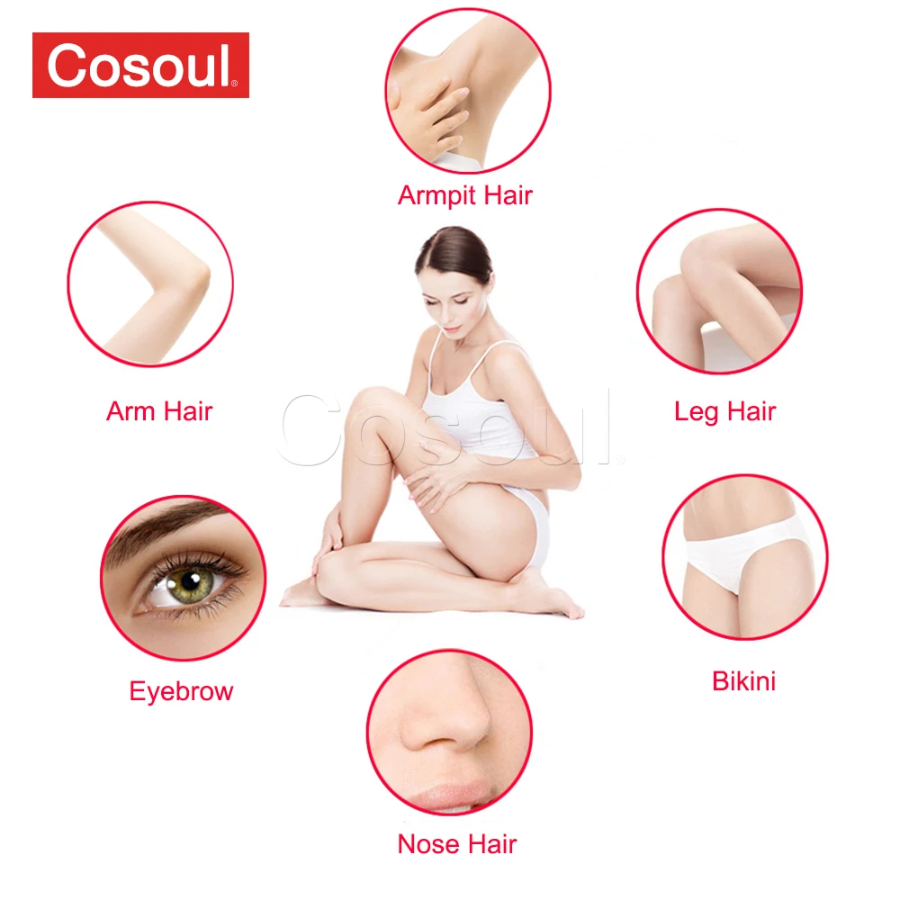 5 in 1 Body Hair Removal Electric Epilator Armpit Hair Bikini Leg Pubic Razor Clipper Shaver Women electric epilator