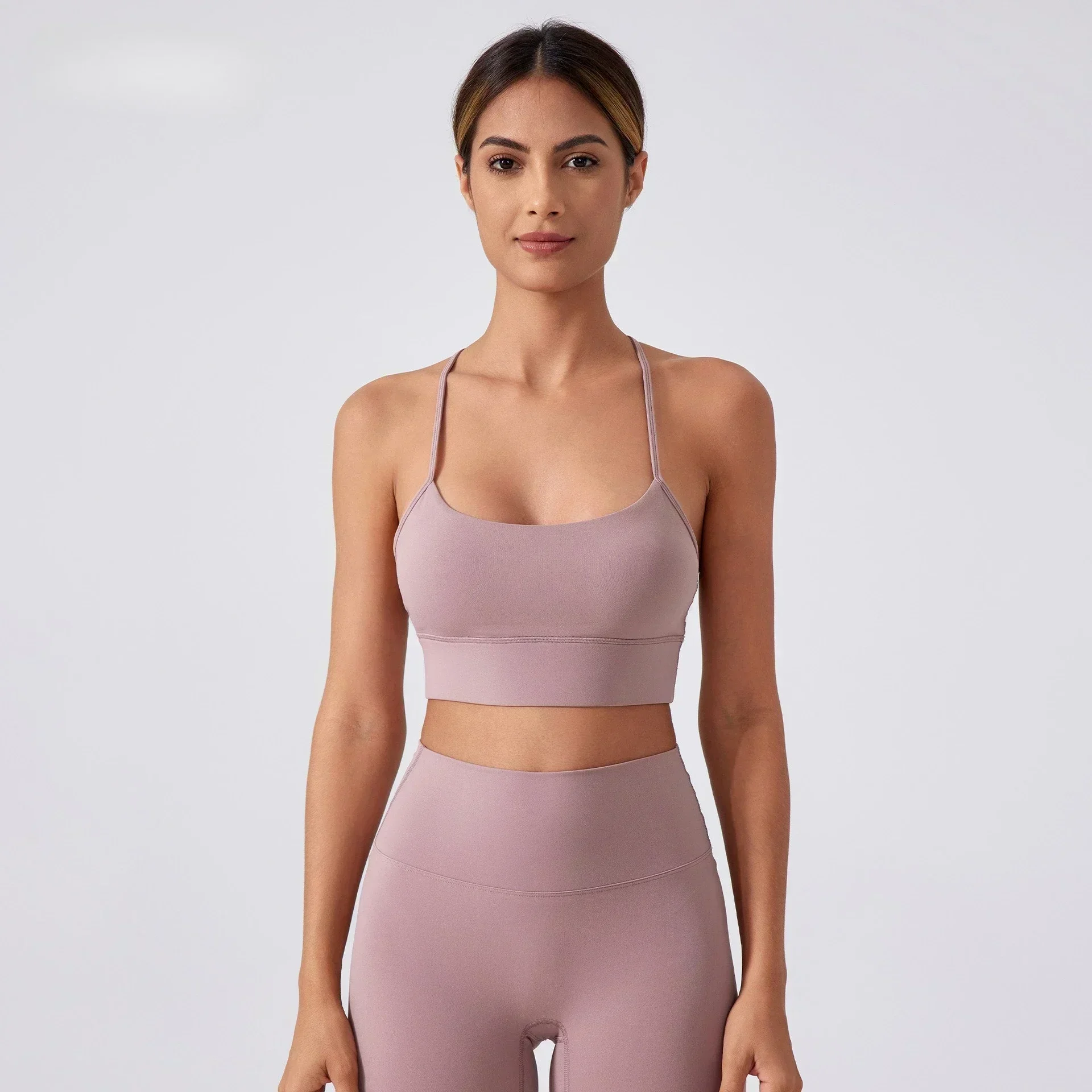 Lemon Sport Women's Yoga Bra Y-Back Gathering Shockproof Beauty Back Fitness Running Cycling Quick Drying Breathable Tank Top 5