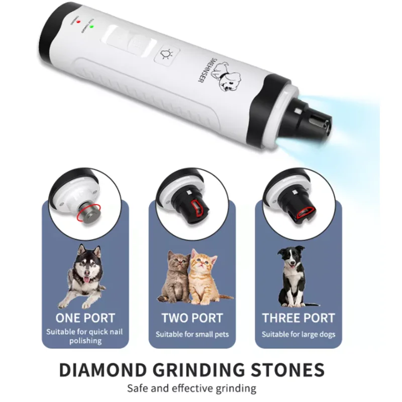 LED Electric Pet Nail Clippers Professional Cat Nail Scissors Suit for Dog Grooming Tool Trimmer Puppy Clippers Pet Supplies
