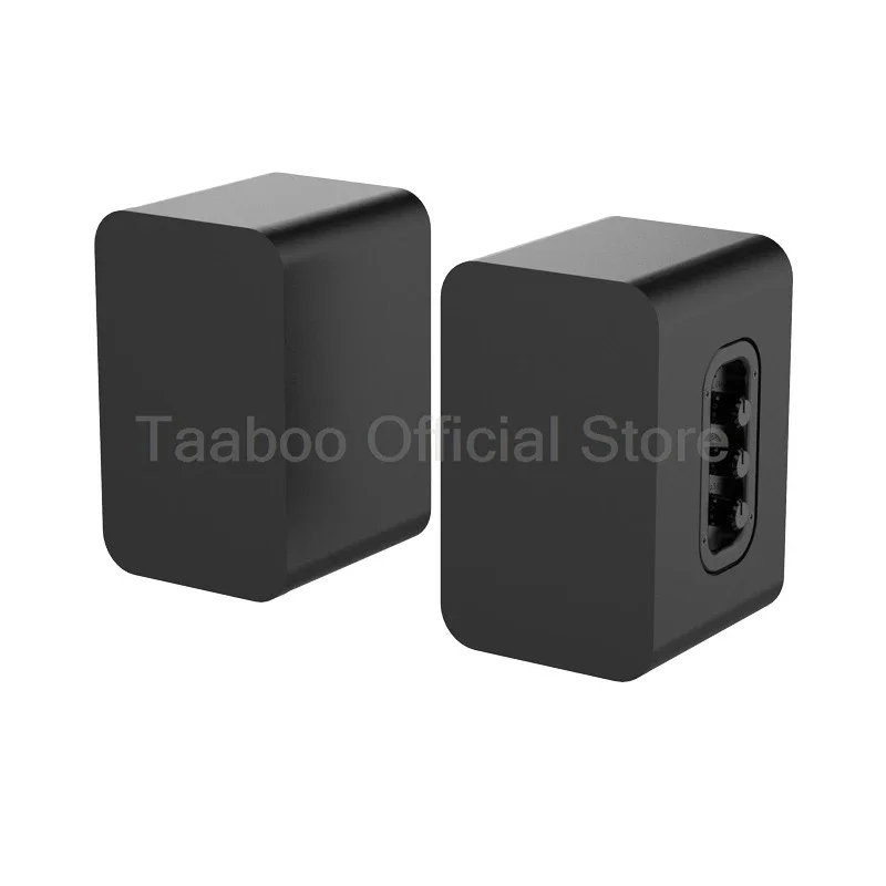 2Pcs 5.25 Inch 40W Active Desktop Bookshelf 110-240V 5.3 Bluetooth Hifi Audio 360 Echo Wall Speakers for Home Theater Computer