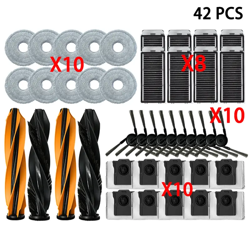 For Dreame L40s Ultra / L40s Pro Ultra Vacuum Cleaner Replacement Accessories Main Side Brush HEPA Filter Mop Cloths Dust Bag - Image 18