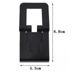 Universal Camera Clip Mount Holder Stand for Gaming Accessories - Black (1pc)