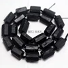 Wholesale Nautural Black Tourmaline Grinding Hexagonal loose beads for Jewelry design or DIY 1