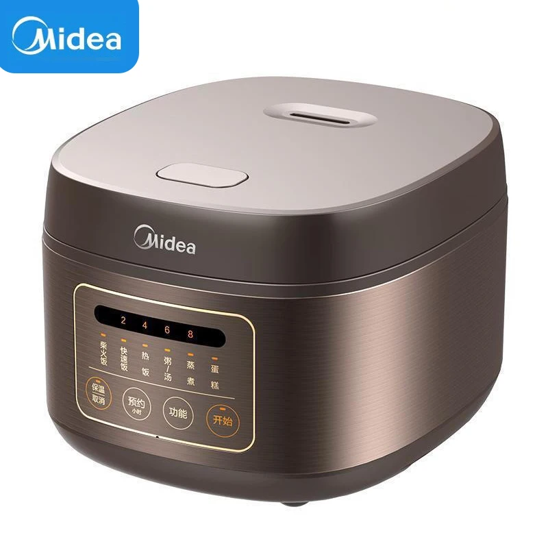 

Midea 4L/5L Electric Rice Cooker Multifunctional Portable Non-stick Electric Cooker 220V Household Appliance Metal Body For Home