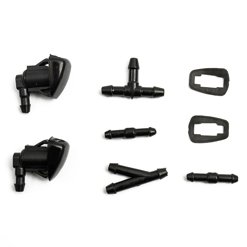 

Durable Washer Nozzles Spray Nozzle Easy To Install Reliable With Rubber Hose Connector For Toyota Hose Windshield