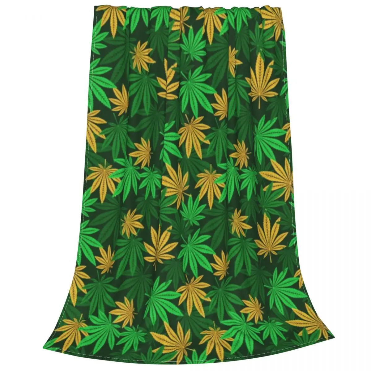 

Weed Leaf Blanket Fleece Winter Plants Nature Portable Super Warm Throw Blanket for Sofa Car Rug Piece