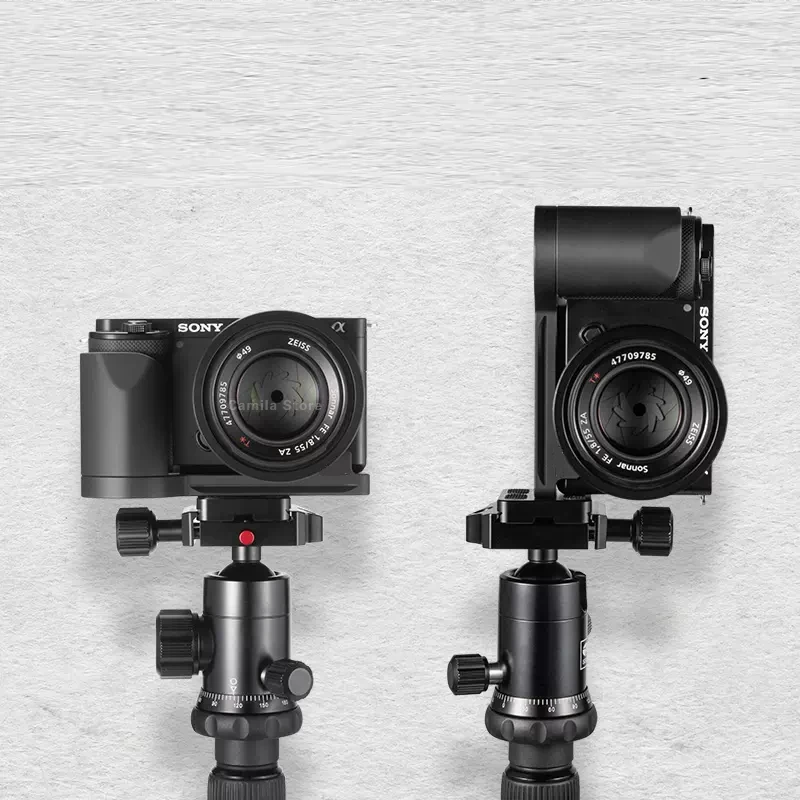 

Digital Camera Arca-Swiss RSS Tripod Accessorie L Type Bracket Tripod Quick Release Plate Base Grip Handle For Sony ZV-E10 ZVE10
