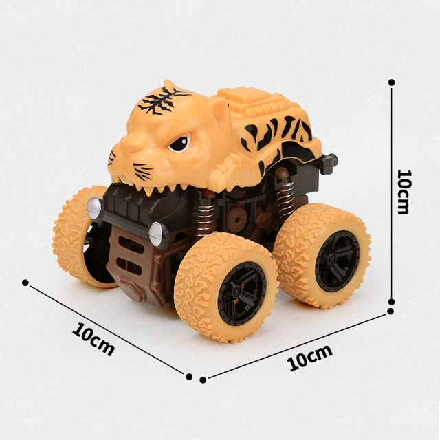 Pull-back Animal Toy Car Funny Early Safety Mini Vehicle Education Puzzle Dinosaur Toy Car Gift Model Kids Toys Sets Simulation 4