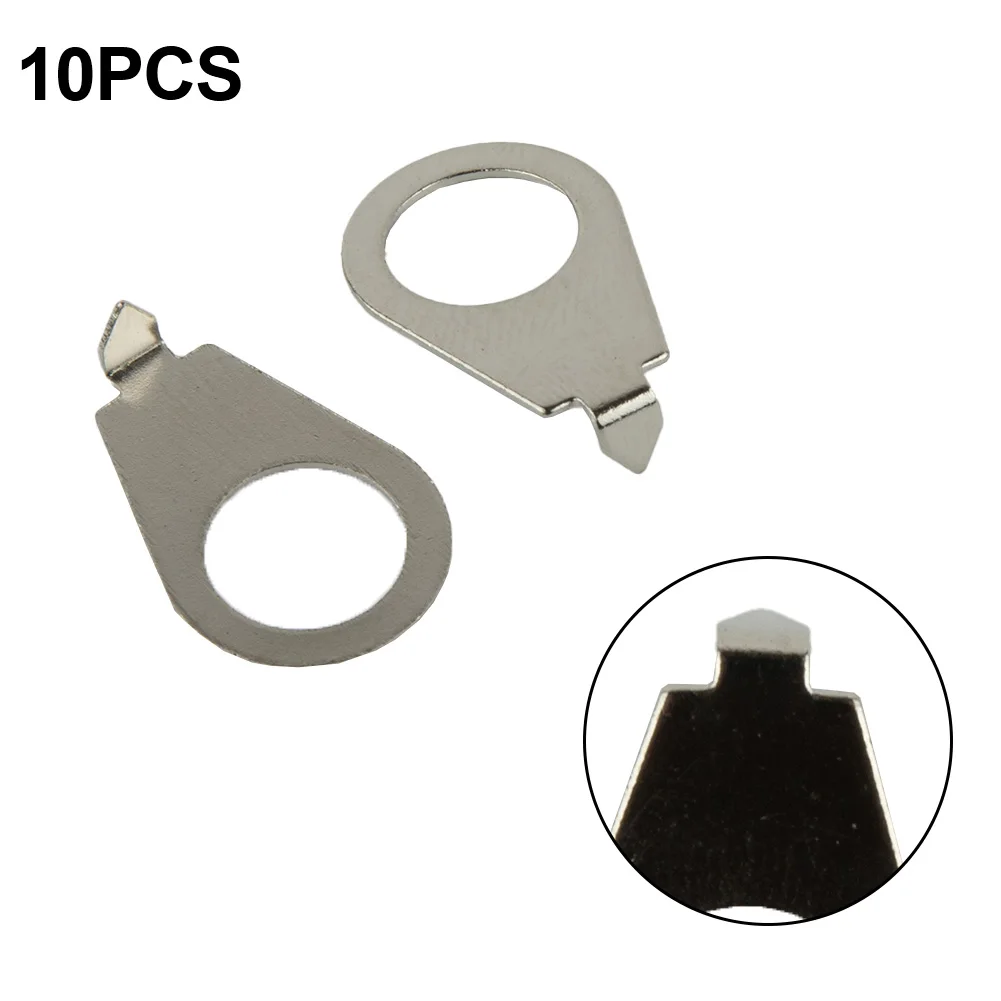 

10 Pcs Metal Pointer Indicator Washers Compatible With Most Metric Size Guitar Pots Silver/Gold Electric Guitar Accessories