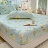 100%Cotton Bed Sheets Flower Printed Fitted Sheets for Bed sábanas para camaQueen/King Bed Sheet Cotton(without pillowcase) 1