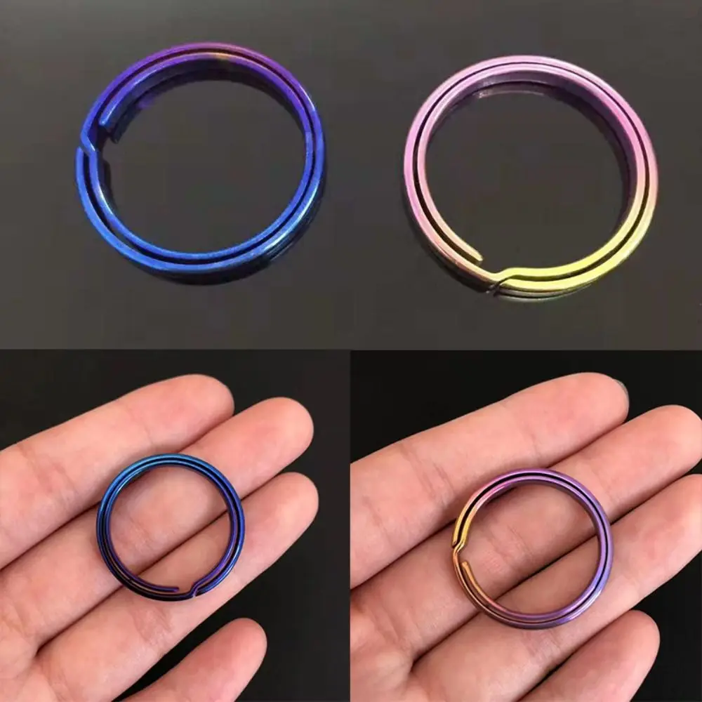 

High Quality Titanium Alloy Real Outdoor Key Rings Keychains Buckle Pendant Male Creativity Gift Man Car Keychain
