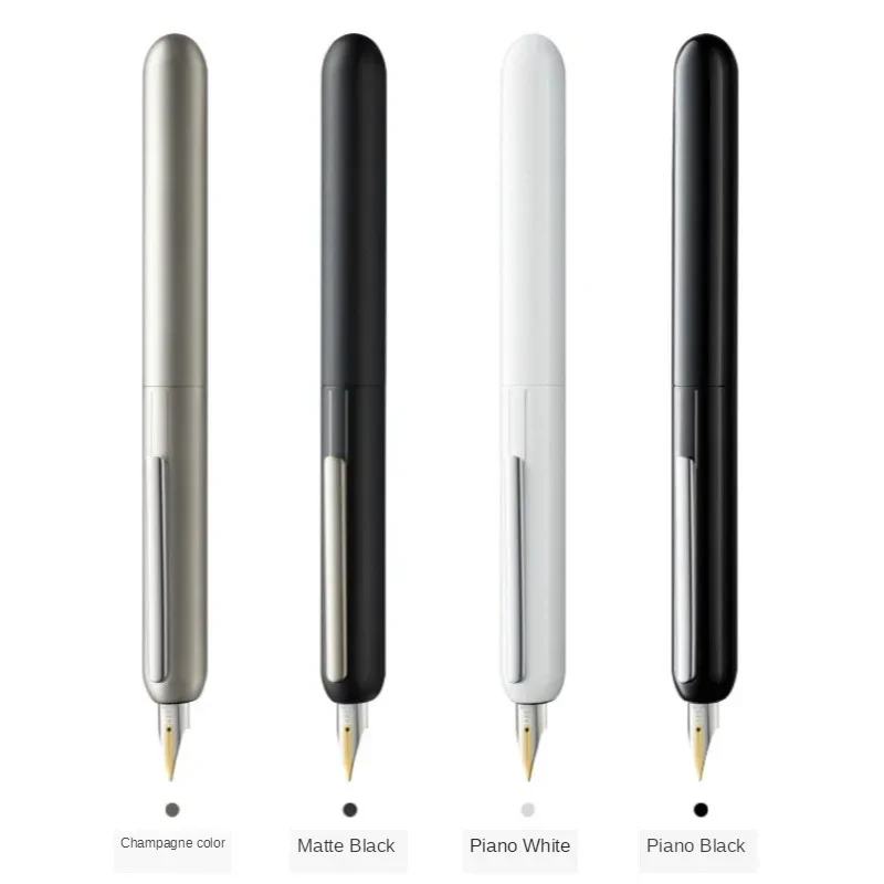 

Fountain 3 Gold Titanium Pens Ink Dialog Wakaka Dot Pen Nib Design Tip Red Retractable Focus Award Black