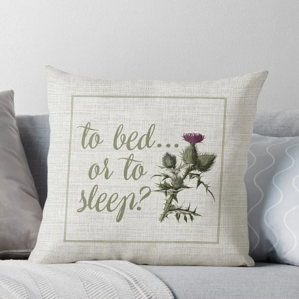 

outlander scottish thistle Throw Pillow Embroidered Cushion Cover christmas supplies