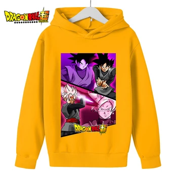 New Dragon Ball Z Hoodies for Girls Boys Kids Cartoon Pullovers Outwears Children Goku Anime Sweatshirts Tops Streetwear