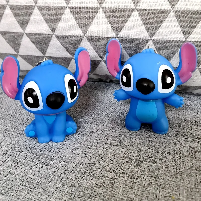 

Disney Stitch Keychain Pendant Doll PVC Anime Action Figures Decoration Mini Toy Model Kids Ornaments Birthday Festival Gifts