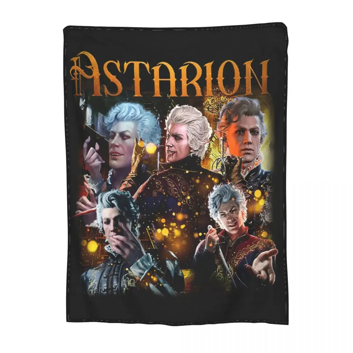 

Baldur's Gate 3 Astarion Blanket Merch Sofa Decorative BG3 Game Throw Blanket Super Soft Fleece for Travel