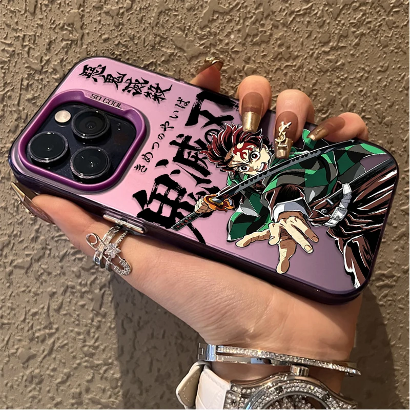 Tanjiro Zenitsu Retro-Themed Phone Case