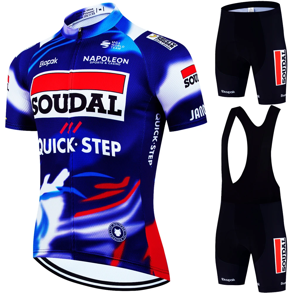 Jersey Cycling SOUDAL Quick Step Road Bike Uniform Team Clothing Men 2025 Jerseys Cycle Spring Summer Men's Shorts Equipment Man 2