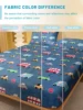 1 cartoon fun printed matte Fitted Sheet, bedroom printed bed cover, bedding (excluding pillowcases) 4