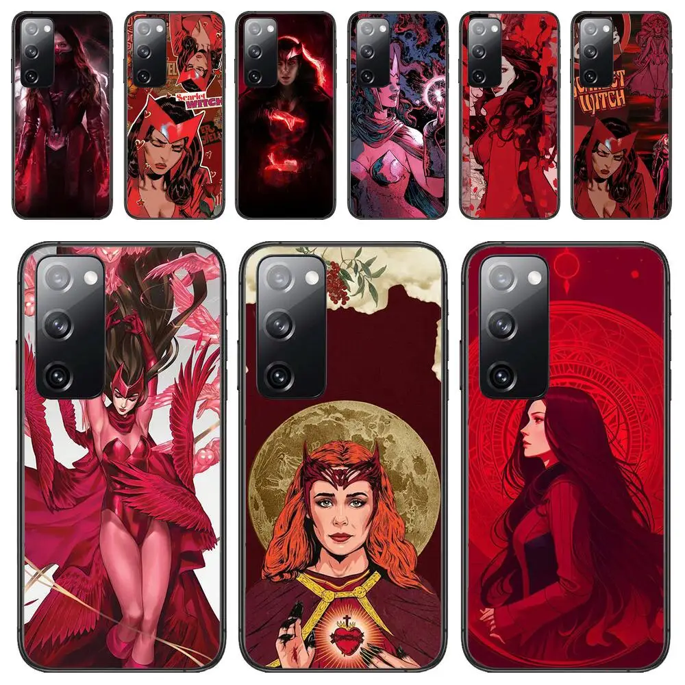 Marvel Scarlet Witch Tpu Phone Case Luxury Fashion Per Samsung Galaxy S23 S21 S10 S30 S20 S22 S8 S9 S30 Pro Plus Ultra Fe Cover
