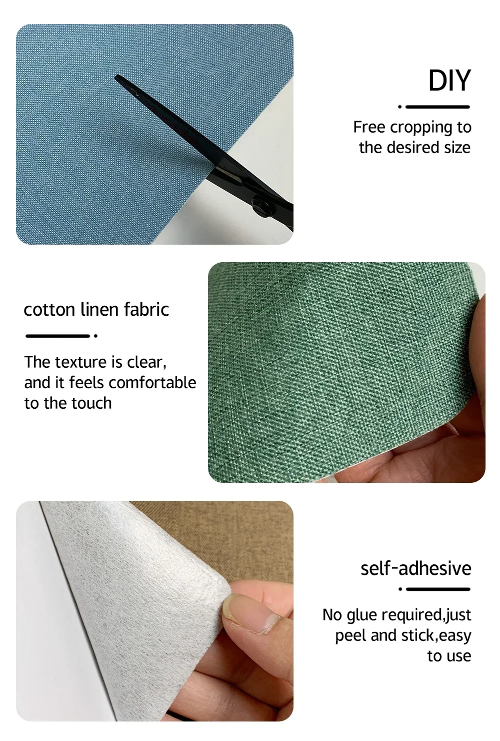 20 x 28 cm mehrfarbiger Leinen-Patch für Sofa, Bett, Stuhl, Autositz, Möbel, Leinenstoff, Reparaturflicken, selbstklebender DIY-Fix-Patch – Detail 6