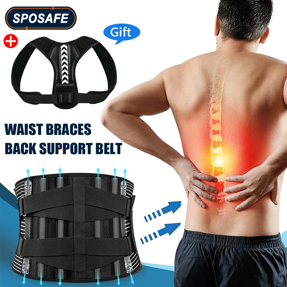 FREETOO Breathable Anti-skid Lumbar Support Back Braces for Lower