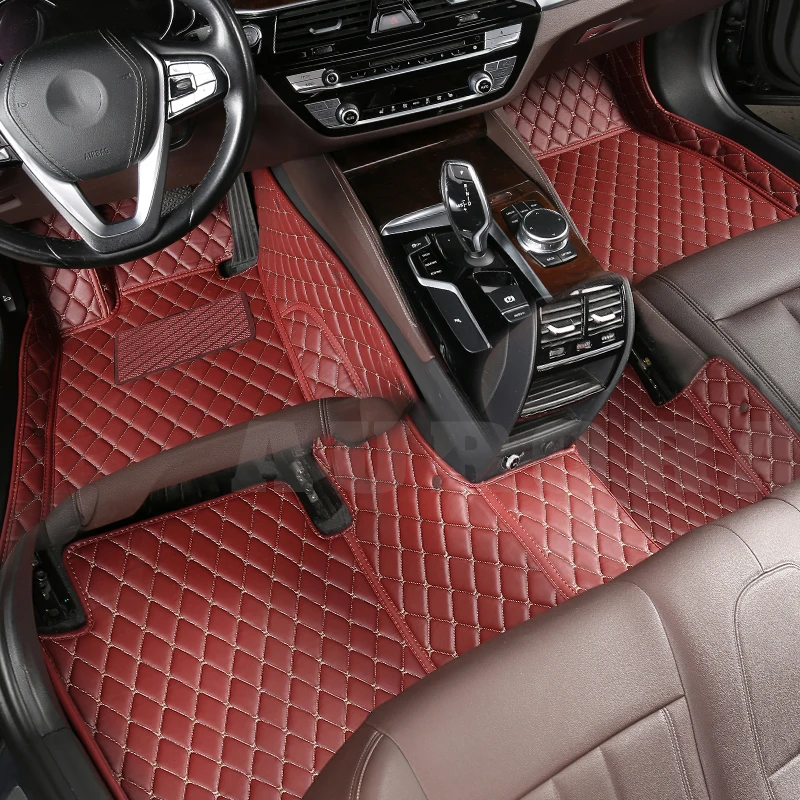 

High Quality Custom Leather Car Foor Mat 100% For MG All Models MG 3SW MG3 MG5 MG ZS MG7 RX5 GS HS ZT-T ZR ZT TF Car Accessories