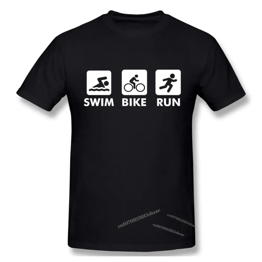 

Funny Swim Bike Run Triathlon Triathlete Gift Tshirt man T Shirt Shirts Summer Tops Tshirts Short Sleeves Tees T-Shirt Woman