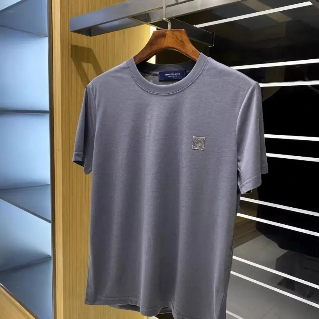 new light luxury summer boxed small scissors short-sleeved printed pure cotton top short-sleeved top T-shirt