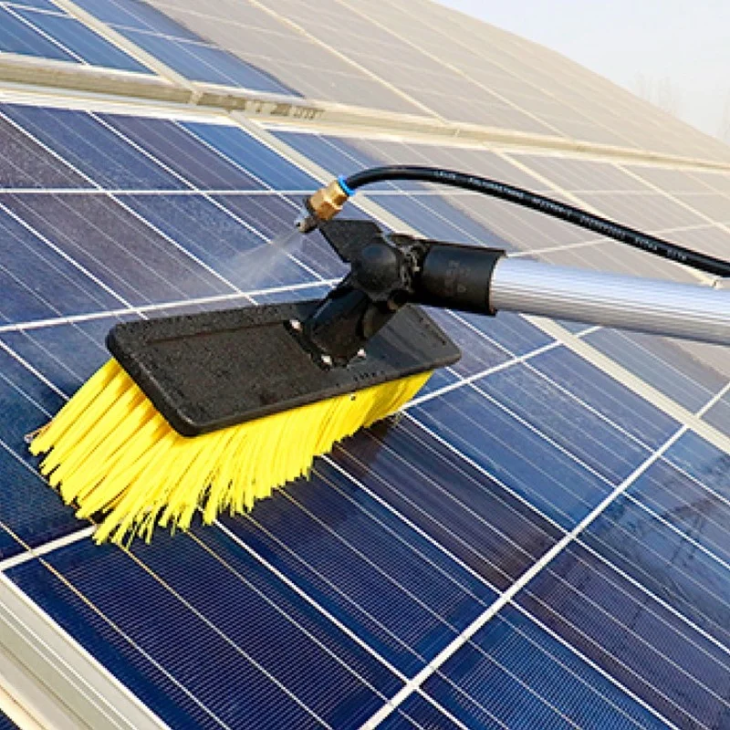 Solar Panel Cleaning Brush Equipment System Solar Panel Photovoltaic Cleaning Kit Limpiador