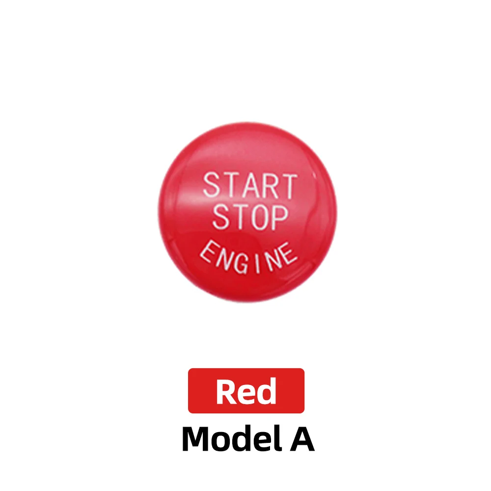 ontto koolstofvezel start stop knop schakelaar cover sticker ontsteking