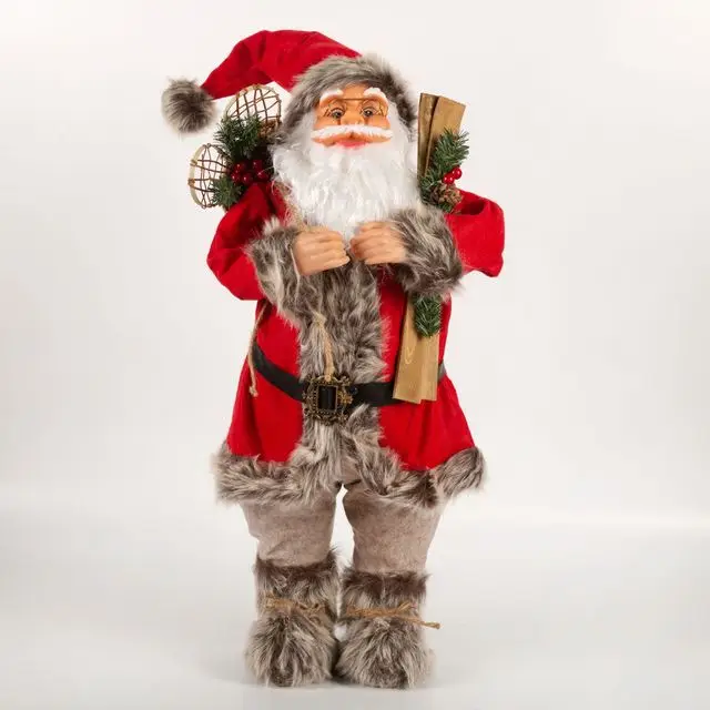 thumbnail image 1 of Muñeco de Papá Noel grande de 60 cm, adornos navideños, decoración de la habitación del hogar para Año Nuevo 2023, adornos para árbol de Navidad, regalo para niños, Navidad, 1 of 5