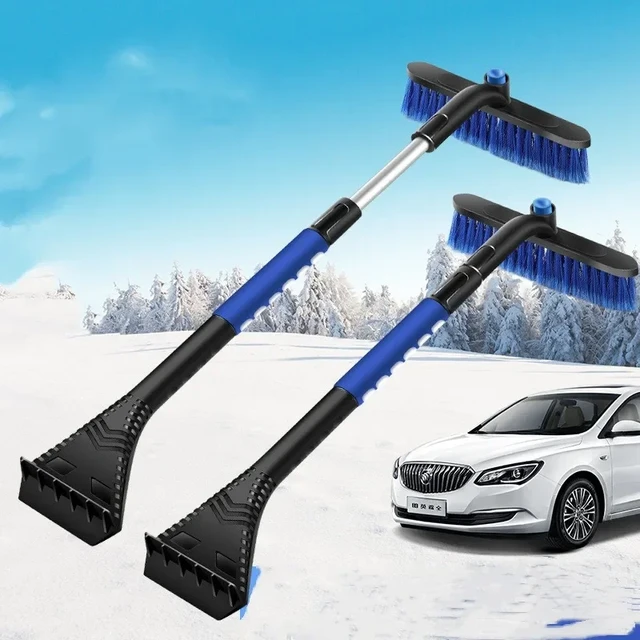 Ice Scraper For Car Extendable Ice Scraper Snow Brush For Car Auto Snow Ice  Removal Snow Broom With 360 Degree Pivoting Brush - AliExpress