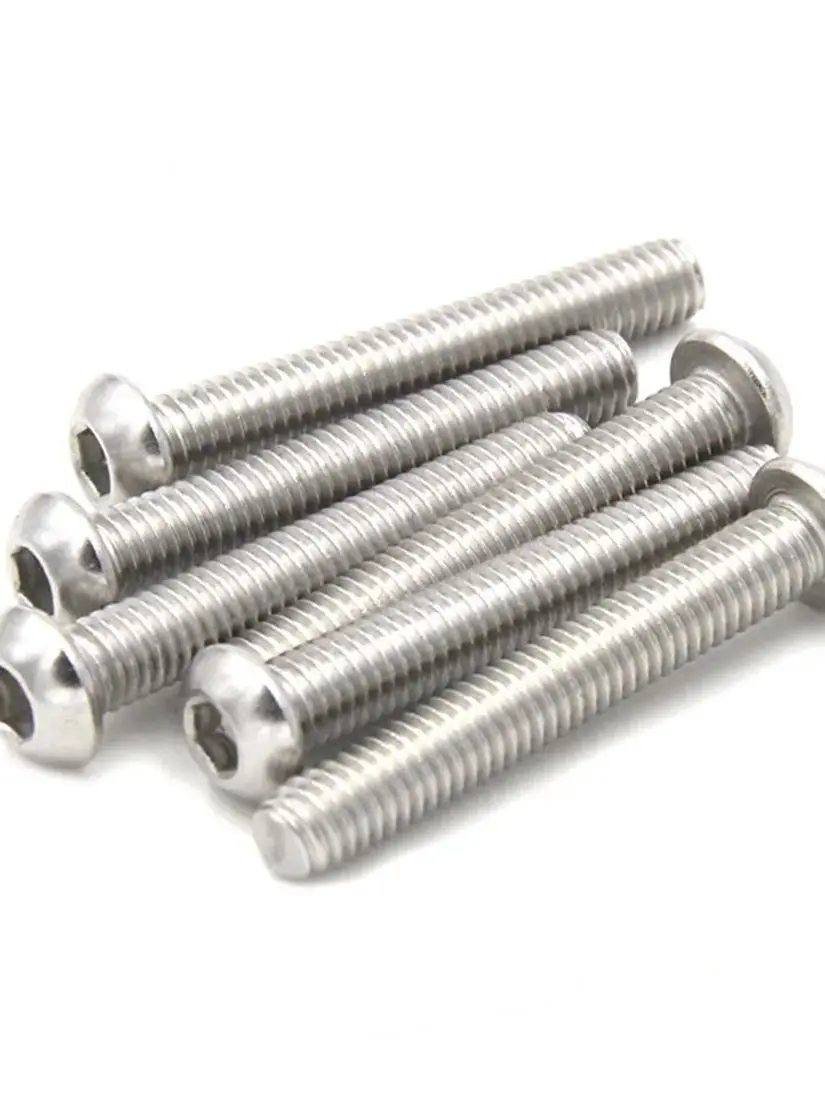 Stainless Steel Hex Socket Round Pan Head Screw M3 M4 M5 M6 M8 316 Metric System ISO7380