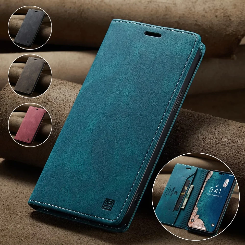 Apple iPhone 12 Mini Wallet Case - RFID Blocking Leather Folio