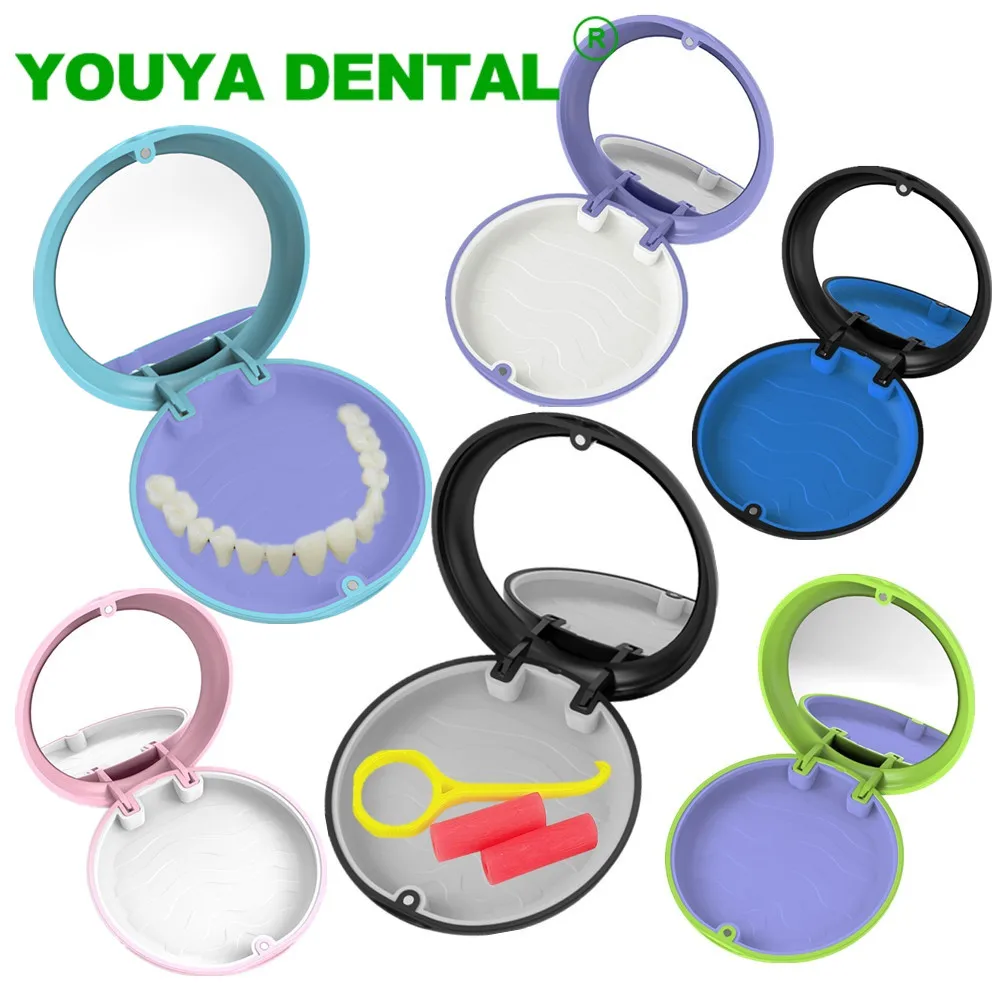 

Orthodontic Retainer Box Denture Storage Case Fake Teeth Container Mouth Guard Brace Aligner Case Organizer Oral Hygiene Supply