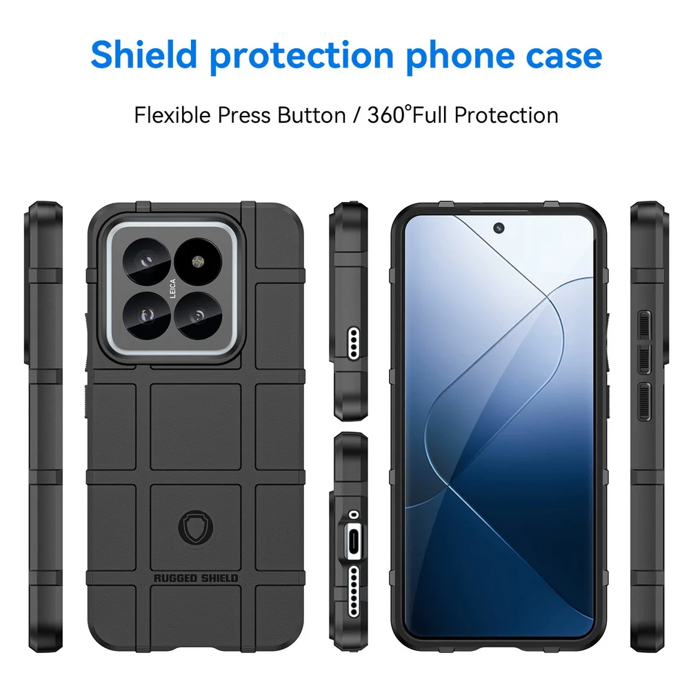 Rugged Shield Rubber Protective Case