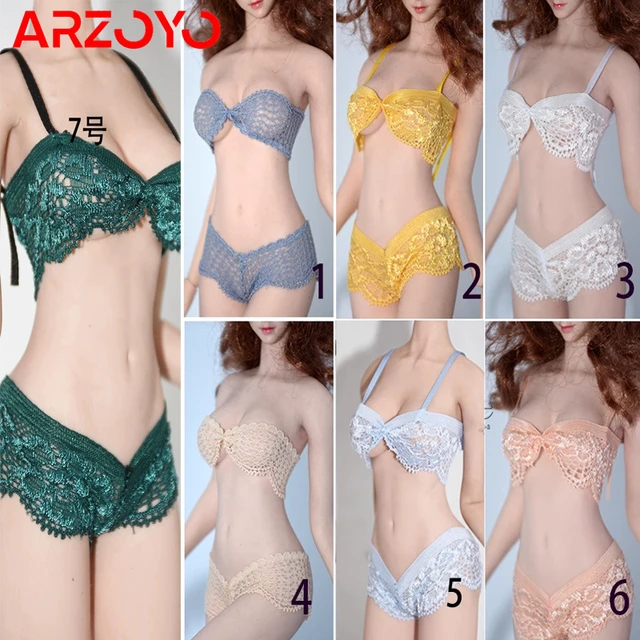 4pieces 1:6 Scale Lingerie Underwear for 12inch Action Figures Accessories  